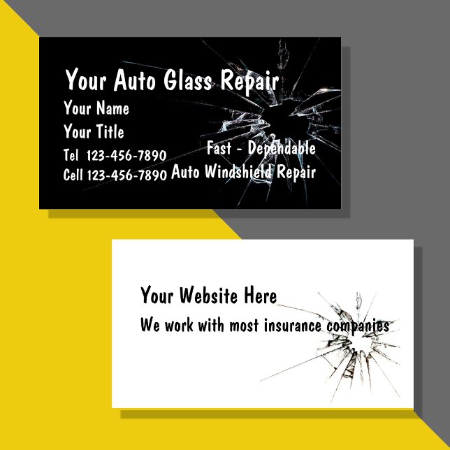 Auto Glass Repair Business Card (Creator Uploaded)