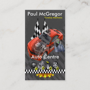 Auto It centers/TuneUp Mechanic Business Card