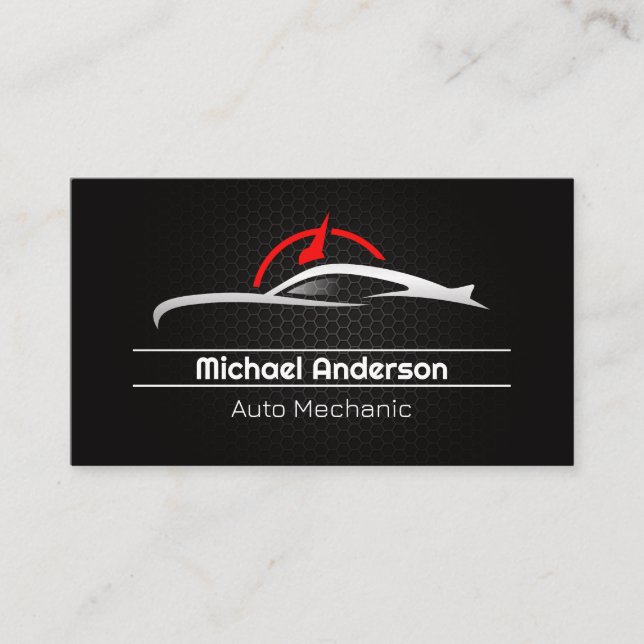 Auto Logo | Car Services Logo Business Card (Front)