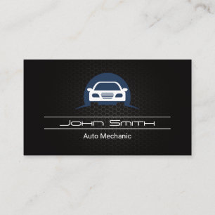 Auto Logo Carbon Fibre Pattern   Auto Logo Business Card