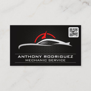 Auto Logo   Sports Car   Speedometer   QR Code Business Card
