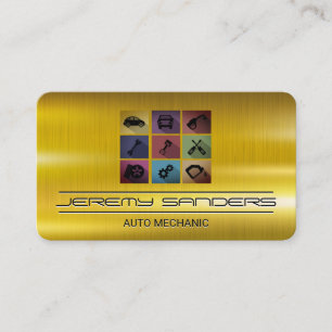 Auto Mechanic Car Services Business Card