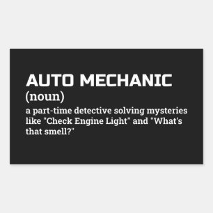 Auto Mechanic Definition Laptop Sticker