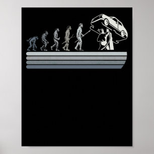 Auto mechanic Evolution Fun Mechatronics Fix Car Poster