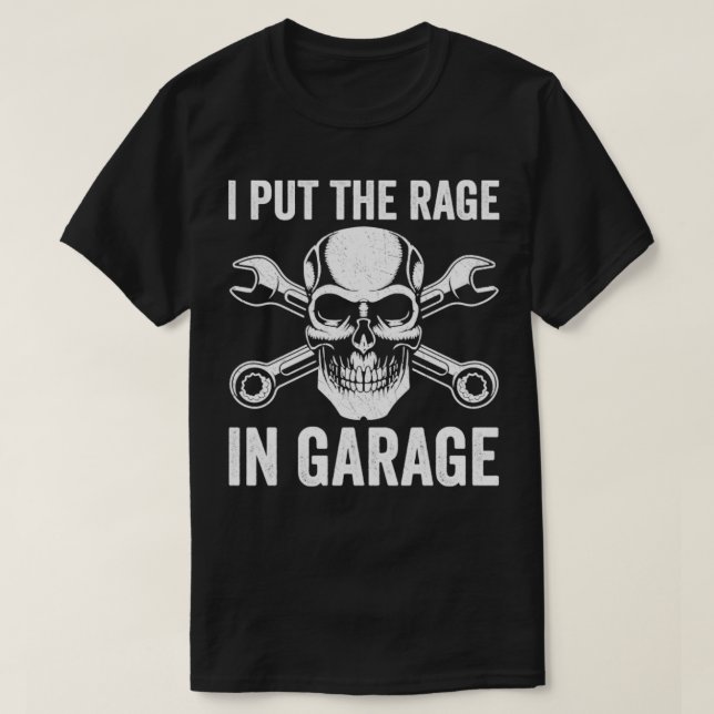 Auto Mechanic Funny Garage Fix Cars Mechanic Tools T-Shirt (Design Front)