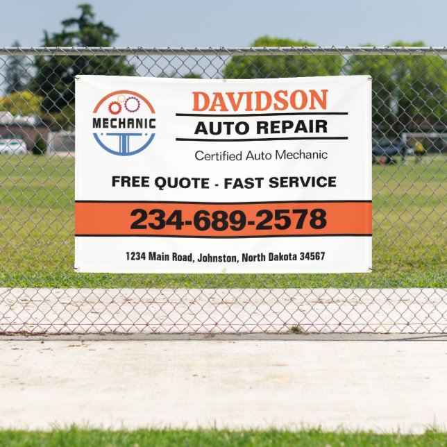 Auto Mechanic Repair and Maintenance Banner (Insitu)