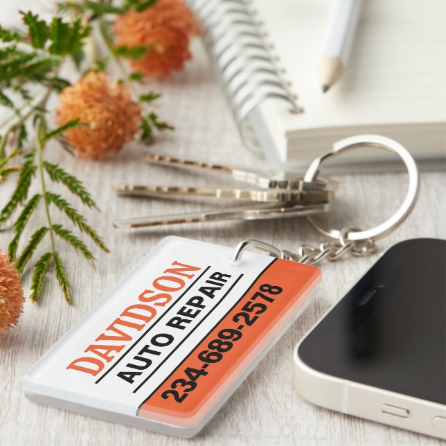 Auto Mechanic Repair and Maintenance Key Ring (Front Right)