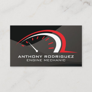 Auto   Odometer Metre   Sleek Gloss Business Card