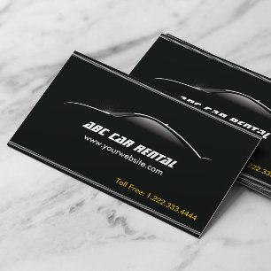 Auto Outline Car Rental/Hire business card
