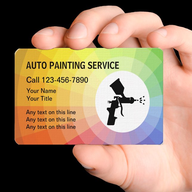 Auto Painting Business Cards (Creator Uploaded)
