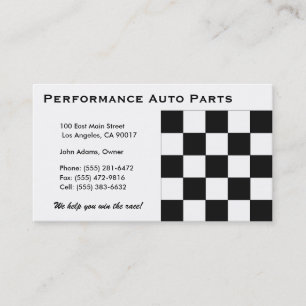 Auto Parts B Business Card