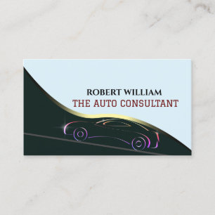 Auto Personal car Consultation with car logo Business Card