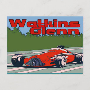 Auto Racer, Watkins Glenn Postcard