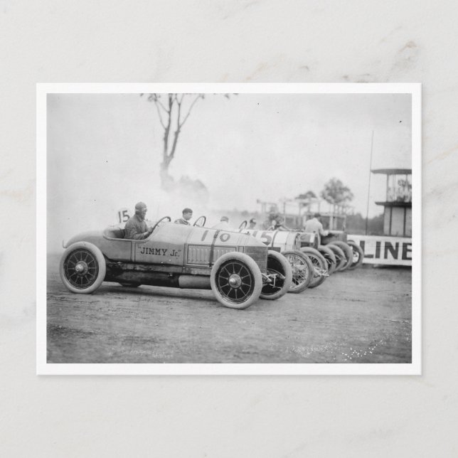Auto Races at Benning, Md. Postcard (Front)
