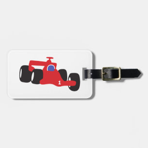 Auto Racing  illustration printed on t-shirts Luggage Tag