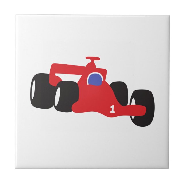 Auto Racing  illustration printed on t-shirts Tile (Front)