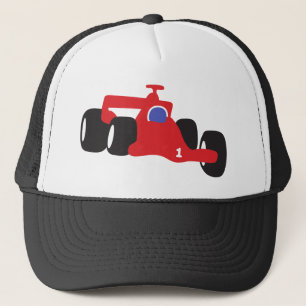 Auto Racing illustration printed on t-shirts Trucker Hat
