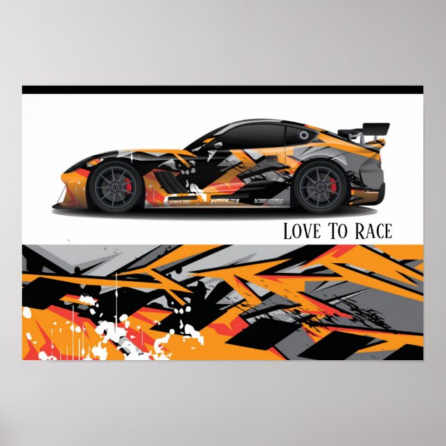 Auto Racing Poster (Front)