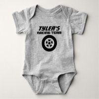Auto racing theme baby romper bodysuit for boy