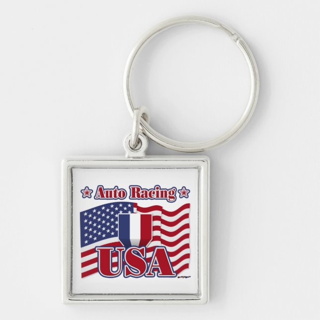 Auto Racing USA Key Ring (Front)