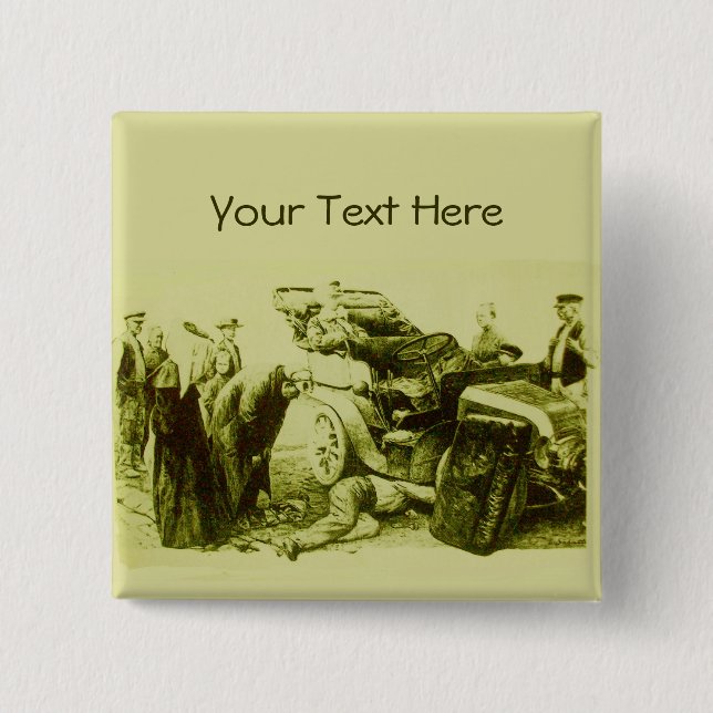 AUTO REPAIR - AUTOMOTIVE 15 CM SQUARE BADGE (Front)