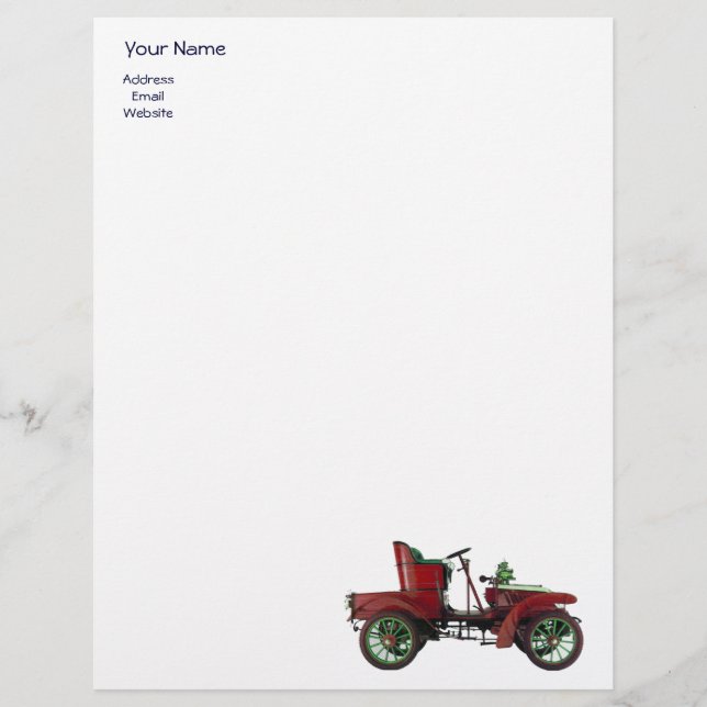 AUTO REPAIR- AUTOMOTIVE PERSONALISED LETTERHEAD (Front)