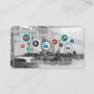 Auto Repair Bay Mechanic Tech Business Card