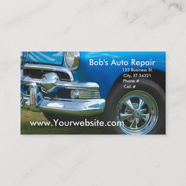 Auto Repair Business Card (Front)