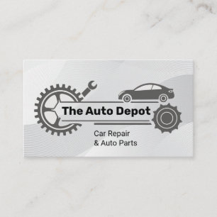 Auto Repair Fix   Mechanic Business Card