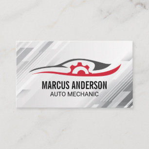 Auto Repair Mechanic Shop Car Parts Business Card