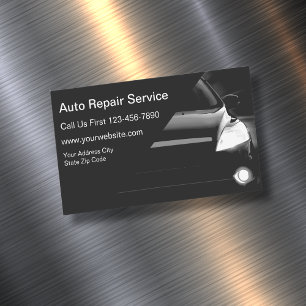 Auto Repair Service Magnetic Business Card
