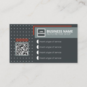 Auto Repair Shop Business Auto Mechanics business  Card