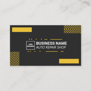 Auto Repair Shop Professional Mechanics BS Card