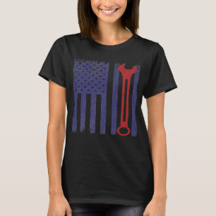 Auto Repairman Car Mechanic Workshop Tools Wrench T-Shirt