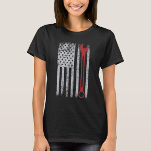 Auto Repairman Car Mechanic Wrench Workshop Tools T-Shirt