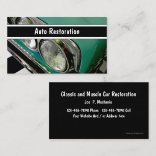 Auto Restoration Business Cards