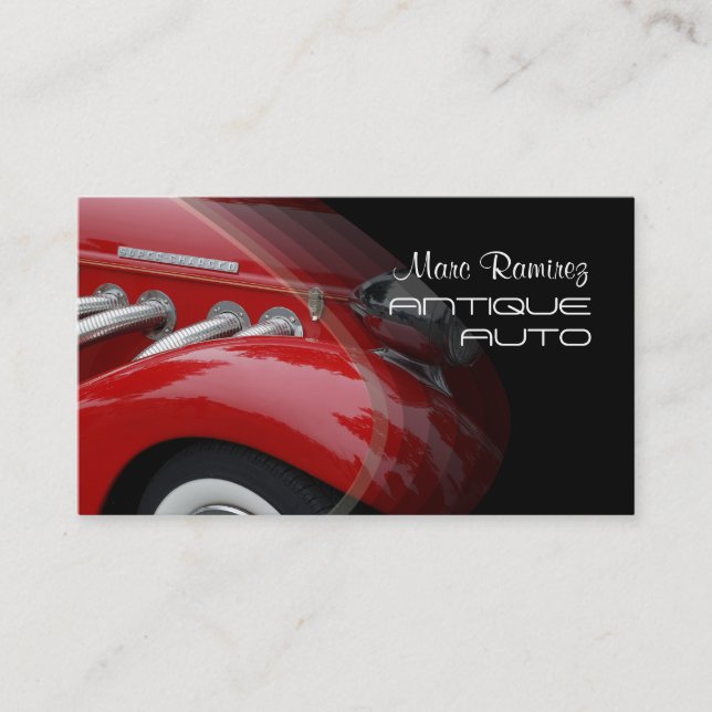 Auto Restoration business cards (Front)