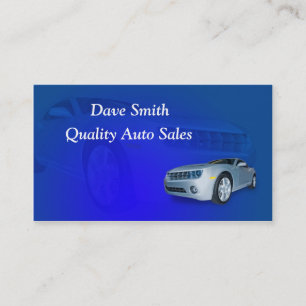 Auto Sales and Service Business Card