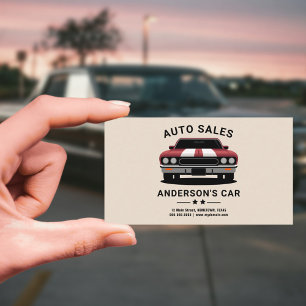 Auto Sales Business Card