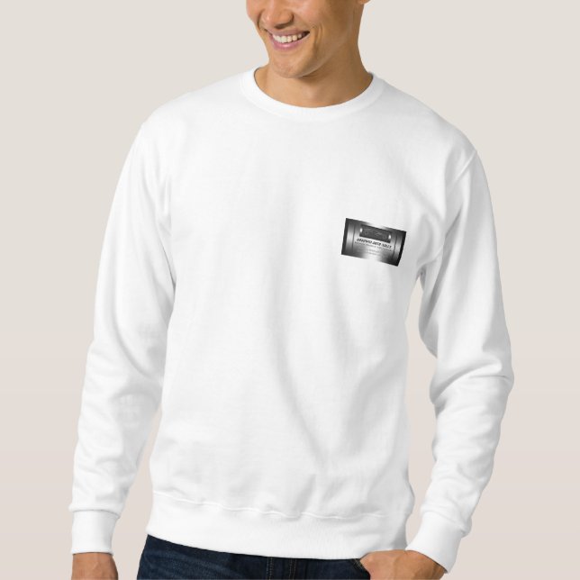 Auto Sales - faux metal, silver auto Showroom Sweatshirt (Front)