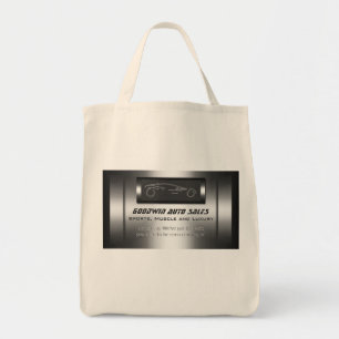 Auto Sales giveaway - faux metal, silver auto Tote Bag