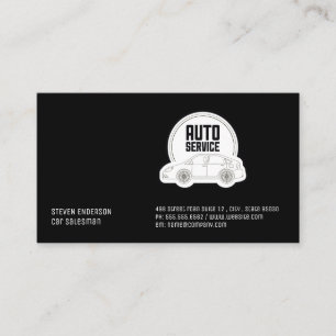 Auto Service Mechanic Repair Business Card