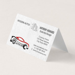 Auto Services Car Dealership Car Parts Business Card