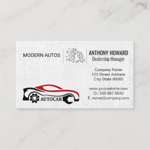 Auto Services Car Dealership Car Parts Business Card