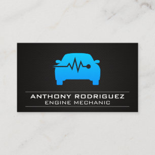 Auto Shop Car Monitor Logo Business Card