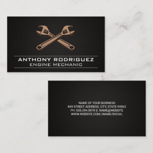 Auto Shop Wrenches Business Card