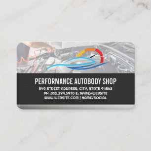Auto Sports Car Care Mechanic Services Business Card