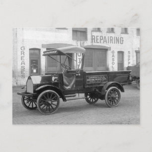 Auto Supply Delivery Truck, 1915 Postcard