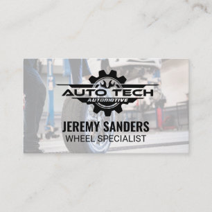 Auto Tech Automotive Mechanic Business Card