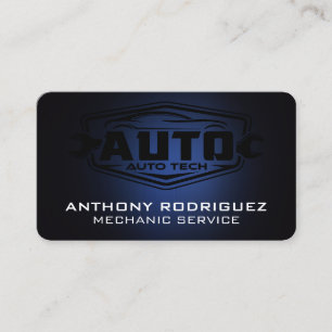 Auto Tech Mechanic Car Care Business Card